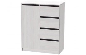 Комод Кэт-1 1-Ств./Ящики, Ясень анкор светлый/Графит