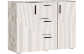 Комод Сильвия (3 ящика/2 двери) 1200, Кашемир/Дуб Юкон