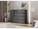 Норд Комод 1 дверь 4 ящика (1200), Графит распродажа
