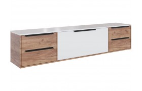Тумба под телевизор Малави для ТВ МТВ-1 дуб крафт табачный/белый глянец