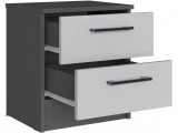 Тумба прикроватная Вегас, Графит серый/Крафт серый купить