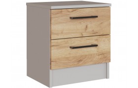 Тумба прикроватная Вегас, Кашемир/Дуб крафт золотой