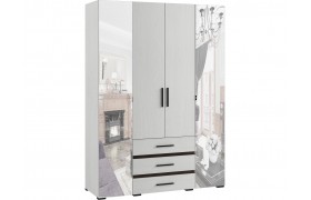 Шкаф Модена 4-х створчатый МШ-24, Ясень анкор светлый/Венге