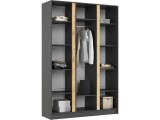 Келвин Шкаф 3-х створчатый 1500, Графит/Изумрудный купить