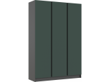Келвин Шкаф 3-х створчатый 1500, Графит/Изумрудный распродажа