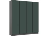 Келвин Шкаф 4-х створчатый 2000, Графит/Изумрудный недорого
