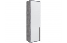 Шкаф Малави навесной закрытый МШЗ ателье светлое/белый глянец