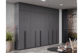 Шкаф Прямая композиция Норд, Графит/софт