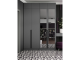 Шкаф Мадрид, композиция 4, Графит серый недорого