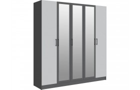 Шкаф Вегас 2000, Графит серый/Камень