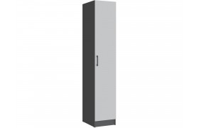 Шкаф Пенал Вегас, Графит серый/Камень