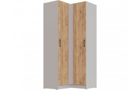 Шкаф угловой Вегас, Кашемир/Дуб крафт золотой