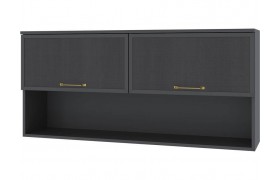 Книжная полка Толедо навесная ТН-1 графит серый