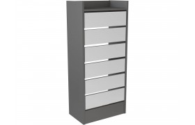 Шкаф Обувница Ямайка ЯПТ-1, Графит серый/Камень