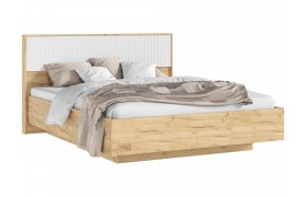 Кровать парящая с ортопед. основанием Марвэл 1,6м, Дуб крафт/Браш вайт