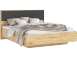 Кровать парящая с ортопед. основанием Марвэл 1,6м, Дуб крафт/Бра недорого