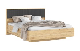 Кровать парящая с ортопед. основанием Марвэл 1,6м, Дуб крафт/Бра