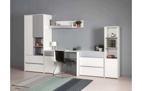 Детская стенка Молодежная Торонто 2 Белый/Серый