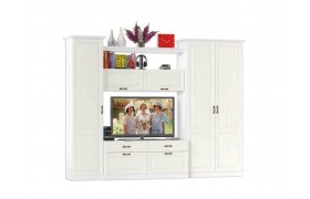 Стенка Ливерпуль 7 Белый/Ясень ваниль