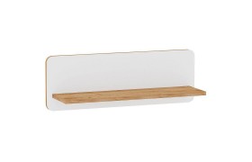 Полка навесная Вуди 15.46 белый/дуб золотой