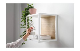 Полка навесная Марвэл 16.487 Белый,Плэйн