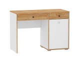 Вуди Стол письменный 12.42 белый/дуб золотой недорого