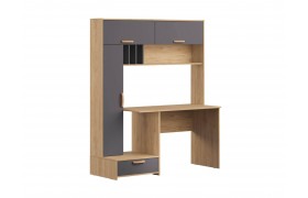 Письменный стол Лайт 03.243 Гикори Рокфорд натуральный/ Темно-се