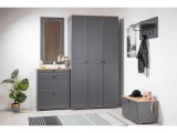 Остин Шкаф-пенал 13.225 Серый графит/Дуб Вотан от производителя
