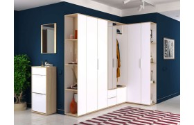 Прихожая Куба 1 дуб сонома/белый