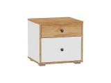 Вуди Тумба прикроватная 13.287 белый/дуб золотой недорого