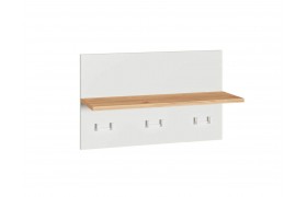 Вешалка Октава 15.14.01 Белый шагрень/Дуб Вотан