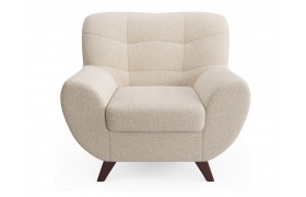 Кресло Дизайнерское мягкое Lotus букле айвори