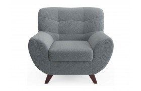 Кресло Дизайнерское мягкое Lotus букле базальт