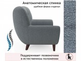 Дизайнерское мягкое кресло Lotus букле базальт от производителя