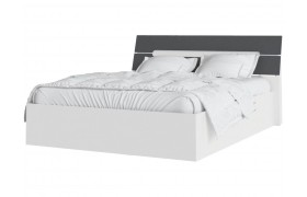 Кровать 160 Гавана с ортопед. основанием, Белый/Графит