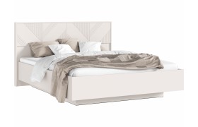 Кровать Ирис парящая 160 с ортопедом дерево, кашемир