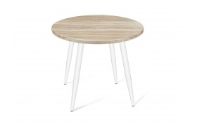 Кухонный стол SHT-TU14/80 МДФ белый муар/дуб сонома светлый