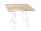 Стол SHT-TU14/80/80 МДФ белый муар/дуб сонома светлый недорого