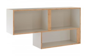 Полка навесная открытая Асцелла, Кашемир/Крафт золотой