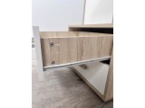 Компьютерный стол Квартет-9, Дуб крафт серый/Кашемир купить