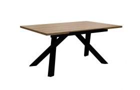 Кухонный стол DikLine DX140 Дуб галифакс/опоры черные (2 уп.)