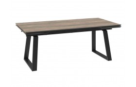 Кухонный стол DikLine AKZ200 Керамика древесный Plank BG 111/подстолье че