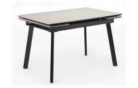 Кухонный стол Норман 140(200)х80 carmen light grey / черный Керамический