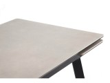 Норман 140(200)х80 carmen light grey / черный Керамический стол недорого