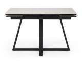Памелла 140(200)х80 carmen light grey / черный Керамический стол от производителя