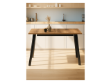 Колон Лофт 120(160)х75 черный матовый / дуб крафт табачный Стол  недорого