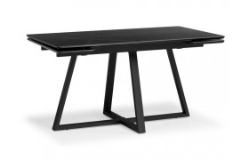 Кухонный стол Памелла 120(180)х80 shakespeare black / черный Керамический