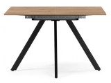 Райн 116(160)x77 раздвижной дуб табачный / черный Стол деревянны купить