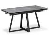 Керамический стол Памелла 140(200)х80 larka grey / черный Керами недорого