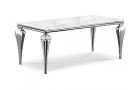 Кухонный стол Vase белый стеклянный